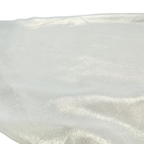 NY Collection Top Womens Small Cream Gold Shimmer 3/4 Sleeve Button Lace NWT - Picture 12 of 13